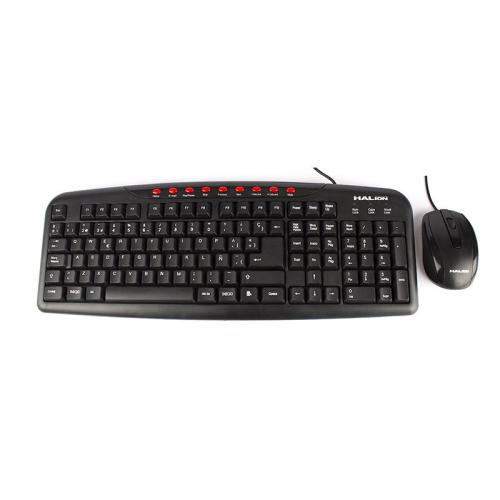 COMBO HALION KM-2011+MO-040 | TECLADO + MOUSE