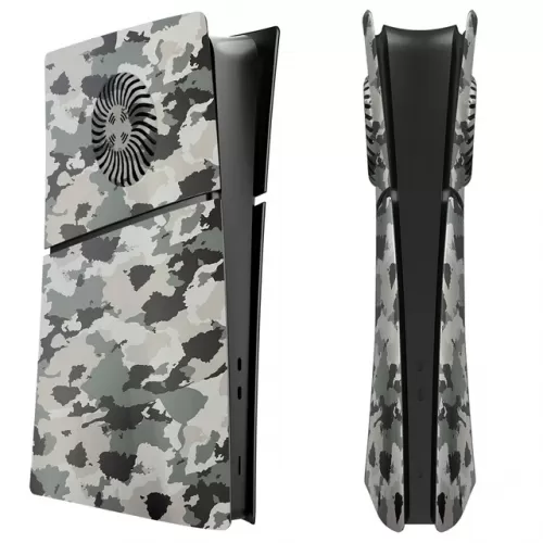 TAPA CARCASA CASE PARA PS5 SLIM DIGITAL CAMUFLADO