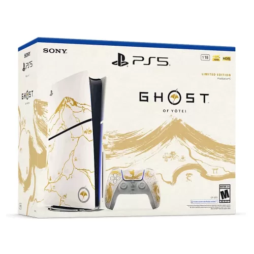 CONSOLA PLAYSTATION 5 SLIM CON LECTOR EDICION LIMITADA GOLD ORO GHOST OF YOTEI